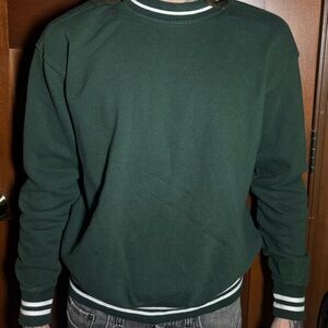 Mens Green Varsity Crewneck